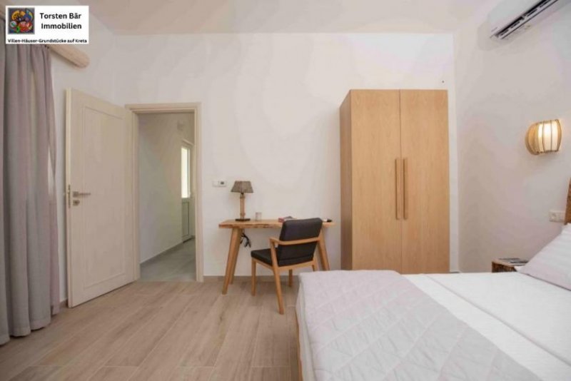 Kalamaki Kreta, Afrathia Kalamaki, Luxusvilla m.priv. Pool direkt am Lybischen Meer Haus kaufen